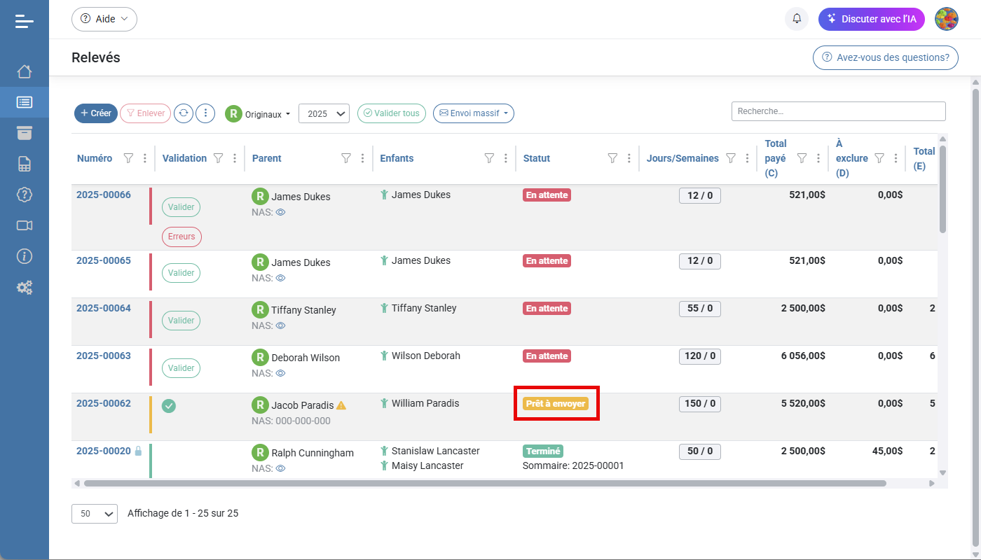 Releve 24 EN LIGNE Creation des releves 24 originaux