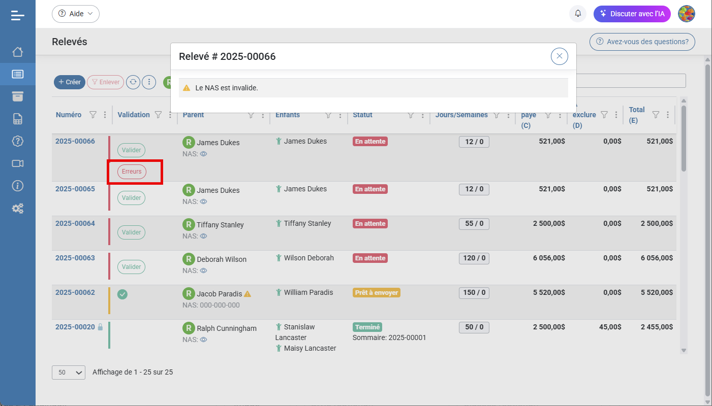 Releve 24 EN LIGNE Creation des releves 24 originaux