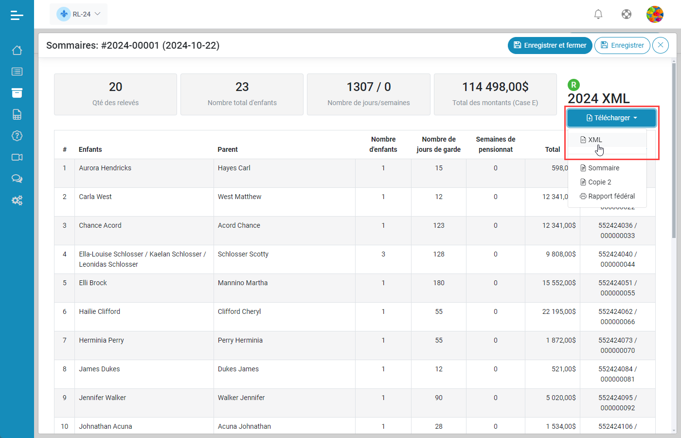 Relev 24 EN LIGNE Soumission des fichiers XML  Revenu Qubec